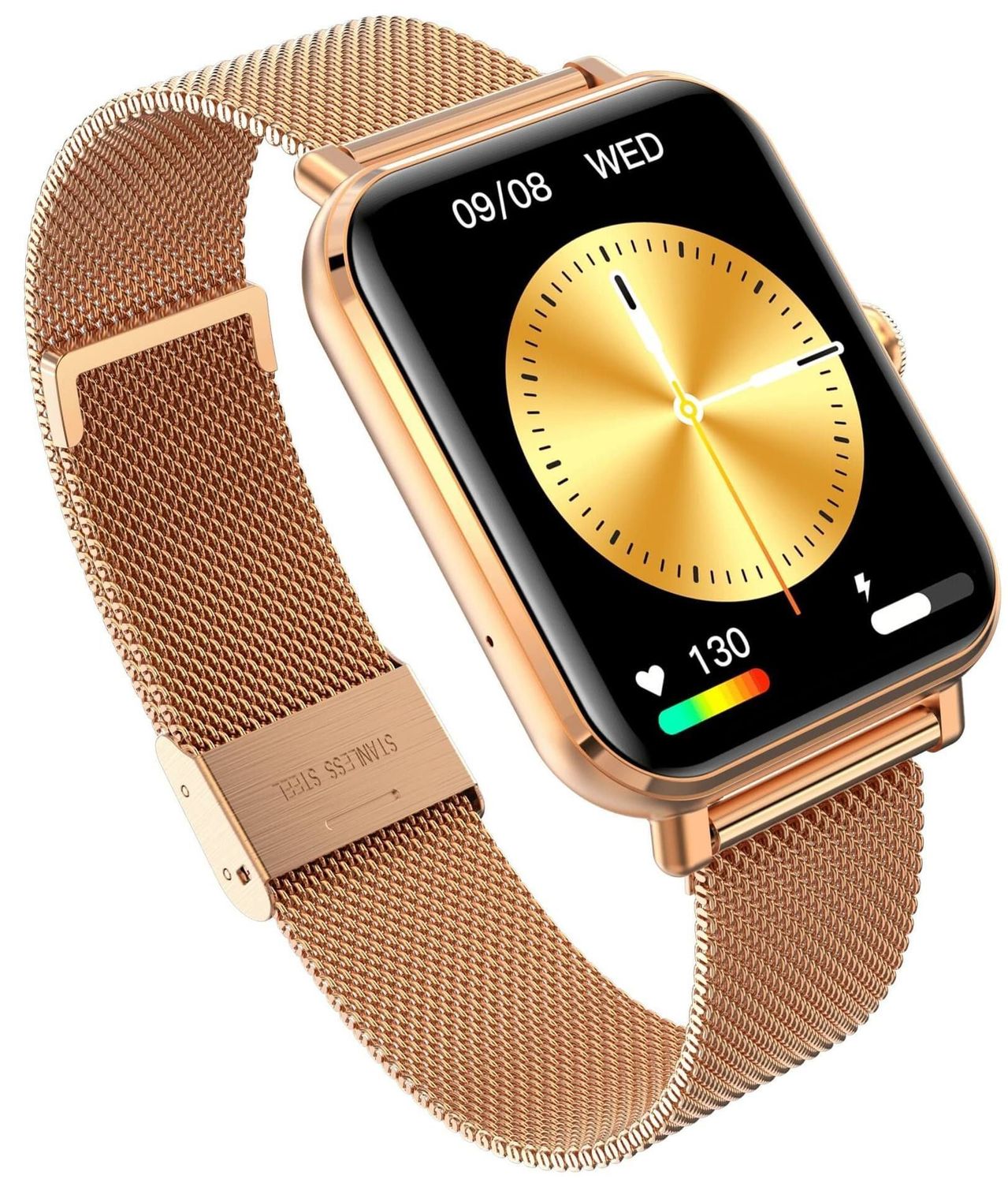 Smartwatch damski Garett GRC STYLE złoty stalowy na bransolecie.  Smartwatch d Garett (4).jpg